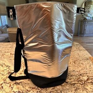 Paco Rabanne Bag Unisex Silver Black Tote Bucket 20"